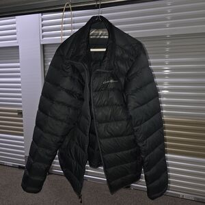 Eddie Bauer Men’s Black Quilted Down Puffer Jacket